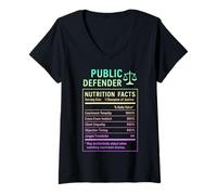 Womens Public Defender Facts V-Neck T-Shirt