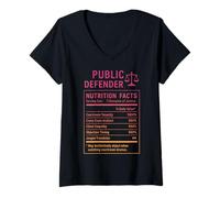 Womens Public Defender Facts V-Neck T-Shirt