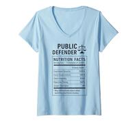 Womens Public Defender Facts V-Neck T-Shirt
