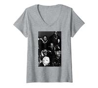 Women's Public Enemy Chuck D & Flavor Flav Hip Hop By AJ Barratt V-Neck T-Shirt