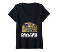 Women's Public Works Public Pride Infrastructure Worker V-Neck T-Shirt