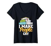 Womens Published Author & Novel Writing Storyteller V-Neck T-Shirt