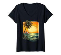Women's Puerto Rico Boricua V-Neck T-Shirt