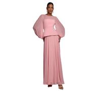 Women's puff sleeve dress Goddiva Maxi Rose 38