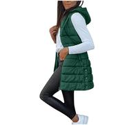 Womens Puffer Gilet Packable Quilted Vest Padded Outwear Vest Bodywarmer Ladies Windproof Sleeveless Jacket Hiking Running Golf Riding