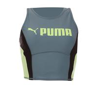 Women's Puma Fit Eversculpt Tank Top in Blue Green