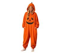 Womens Pumpkin Onesie Stage Performance Cosplay Halloween Outfits