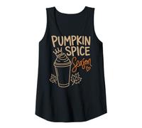Women's Pumpkin Spice Season Crown Latte Queen Fall Tank Top