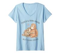 Women's Punch and Oran Mama Best Friends Forever V-Neck T-Shirt