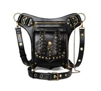 Women's Punk Crossbody Halloween Biker Fanny Pack Waist Shoulder Bag