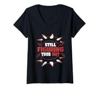 Women's Punk for A Day Still Figuring This Out V-Neck T-Shirt