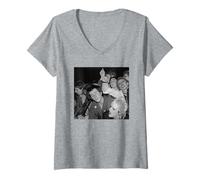 Womens Punks Gang of Four Rock Against Racism Gig Virginia Turbett V-Neck T-Shirt