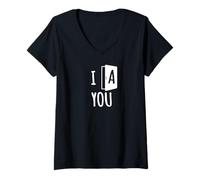 Womens Punny T Shirt - I Adore You - A Door Tee V-Neck T-Shirt