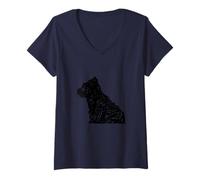 Womens Puppy - The Terrier Tribute V-Neck T-Shirt