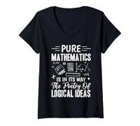 Womens Pure Mathematics Is In Its Way The Poetry Of Logical Ideas V-Neck T-Shirt