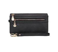 Women's Purse Women Vintage Long Wallet Coin Purse(Noir)