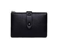 Women's Purse Women's Short Wallet Zipper Bifold Coin Purse(Noir)
