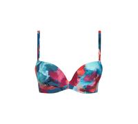 Women's push-up bikini top Lisca Roma Bleu 42A