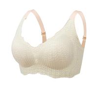 Women's Push Up Bra Non-Slip Sexy Lingerie V Neck Comfortable Breathable Chic and Elegant Charming Anti-Sagging Bra Lightweight Soft Mature Temperament Large Size Bra