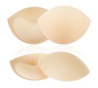 Women's Push Up Bra Pads Insert, 2 Pairs Small Size Bra Inserts Breast Enhancers, Women's Sports Cups Inserts, Push up Swimsuit Pads, Suitable for A Cup, 11.5 * 8.5 cm/4.52 in * 3.34 in