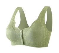 Women's Push Up Bra, Plus Size Bra Front Closure Comfortable Breathable Lingerie Solid Color Soft Lightweight No Traces Anti-Sagging Sports Bra
