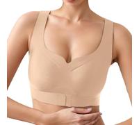 Women's Push Up Front Closure Bra, Anti-sagging Corrector Hunchback Lingerie Shapewear Comfortable Solid Colour Chic and Elegant Basic Classic Yoga Bra