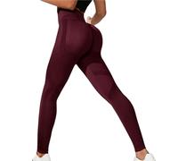Women's Push Up Leggings High Waist Flat Stomach Sports Trousers Tight Pure Color Comfortable and Breathable Stretchy Pants for Gym Yoga Sport Soft Cheap Fitness