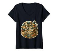 Women's Puzzle Table Captain Jigsaw Logic V-Neck T-Shirt