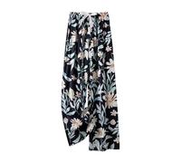 Women's Pyjama Bottoms Floral Print Wide Leg Lounge Pants Cotton Pj Bottoms Loose Casual Comfy Nightwear Elasticated Waist Sleep Pants for All Seasons Housewear