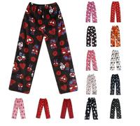 Women's Pyjama Bottoms Fluffy Pjs - Halloween Pyjama Pants Fleece Pj Bottoms Women Pajamas Y2k Flannel Ladies Sleep & Lounge Trousers Soft Cartoon Christmas Loungewear Sleepwear