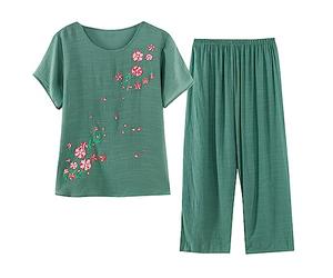 Womens Pyjama Set Super Soft Ladies Pyjamas Sets Stretch Fit Short Sleeves Pjs Loungewear Sleepwear Night Wear PJ’s Comfy Plus Size Nighwear Pj Sets XL-XXXXL