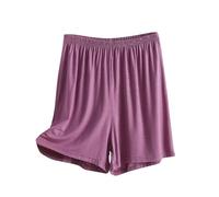 Women's Pyjama Shorts Cotton Lounge Pj Bottoms Soft Modal Sleep Trousers Comfy Sleeping Shorts Casual Wide Leg Hot Pants Elastic Waist Summer Pajamas Bottoms for Gym Running