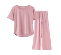Womens Pyjamas Cotton Short Sleeve - Cotton Men'S Pajamas Set Top And