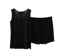 Womens Pyjamas Set UK Deals of the Day Ladies Sleeveless Vest Tops and Shorts Pajamas Summer Loungewear Pjs Sets Casual Loose 2 Piece Outfits Ultra Soft Sleepwear Plus Size Nightwear Lounge Set