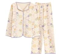 Womens Pyjamas Womens Pjs Sets 2 Piece Outfits Lounge Sets for Women Long Sleeve Nightwear Homewear Leisure Suits Sleepwear Women's Petite Pajama Set Petite Length Top Wide Leg Pants Knit Pajamas