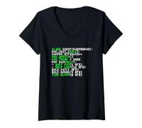 Womens Python Coding Programming Computer Software Developer V-Neck T-Shirt