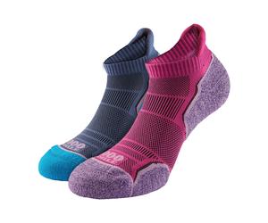 Womens Quarter Running Socks by 1000 Mile - 2 Pack Nylon Sport Socks