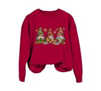 Womens Quarter Zip Sweatshirt Womens Christmas Tops Heated Jumper Women Vintage Clothes Rain Jacket Women Zip Up Hoodie Long Sleeve Crop Tops for Women Wool Coats for Women (Red, XXL)