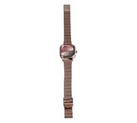 Women's Quartz Wrist Watch, Elegant Luxury Lady Analog Dress Watch Rose Gold, Large Clear Dial, Stylish Vintage Textured Strap, Water Resistant for Daily Wear, Great