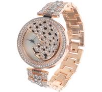 Women's Quartz Wrist Watch with Bling Diamond Alloy Glass Bracelet | Classic Simple Elegant Style, Comfortable Wear, Gift for Her, Birthday and Casual Outings Color Random Color