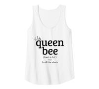 Womens Queen Bee Definition I Call The Shots Funny Tank Top