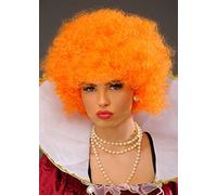 Womens Queen Elizabeth I Style Curly Orange Fancy Dress Wig