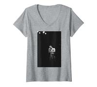 Womens Queen Freddie Mercury Live The Works Tour NEC Arena V-Neck T-Shirt