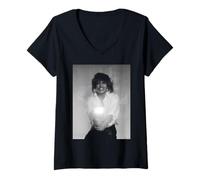 Womens Queen Of Rock 'N' Roll Tina Turner By Simon Fowler V-Neck T-Shirt
