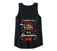 Womens Queen was Born in December 1985 Stepping into My Birthday Tank Top