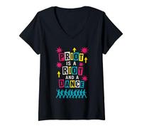 Women's Queer Pride Queer Joy LGBTQ+ Affirmation Trans Pride Protest V-Neck T-Shirt