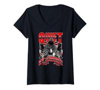 Women's Quiet by Choice Silent Grind Mindset, Heavy Responsibility V-Neck T-Shirt