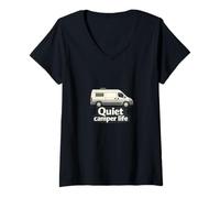 Women's Quiet Camper Life V-Neck T-Shirt