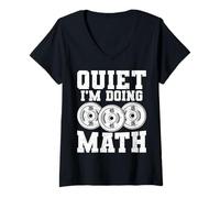 Women's Quiet I'm Doing Math V-Neck T-Shirt