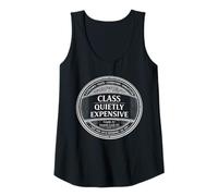 Womens Quietly Expensive Inspection Seal White Edition Tank Top